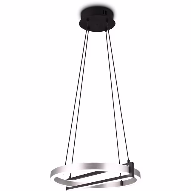 HLW LED Trion Tompie Dimbare LED Hanglamp 55W - Metalen Rond Design, Aanpasbare Kleur HLW LED Trion Tompie Dimbare LED Hanglamp 55W - Metalen Rond Design, Aanpasbare Kleur