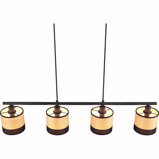 HLW LED Moderne Metalen Zwarte LED Hanglamp Trion Lazo - 4-lichts E14 Verstelbaar HLW LED Moderne Metalen Zwarte LED Hanglamp Trion Lazo - 4-lichts E14 Verstelbaar