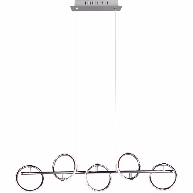 HLW LED Witte Metalen LED Hanglamp Trion Arko - 5 Draaibare Lichtpunten, 4W LED Warm Wit HLW LED Witte Metalen LED Hanglamp Trion Arko - 5 Draaibare Lichtpunten, 4W LED Warm Wit