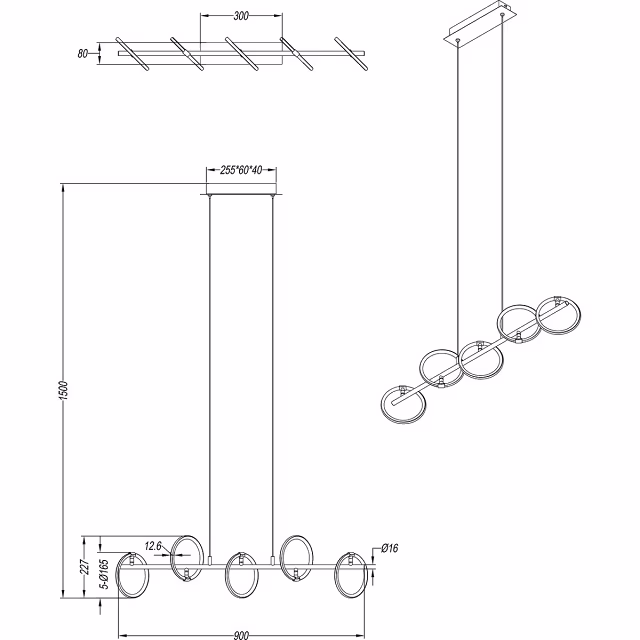 HLW LED Witte Metalen LED Hanglamp Trion Arko - 5 Draaibare Lichtpunten, 4W LED Warm Wit HLW LED Witte Metalen LED Hanglamp Trion Arko - 5 Draaibare Lichtpunten, 4W LED Warm Wit