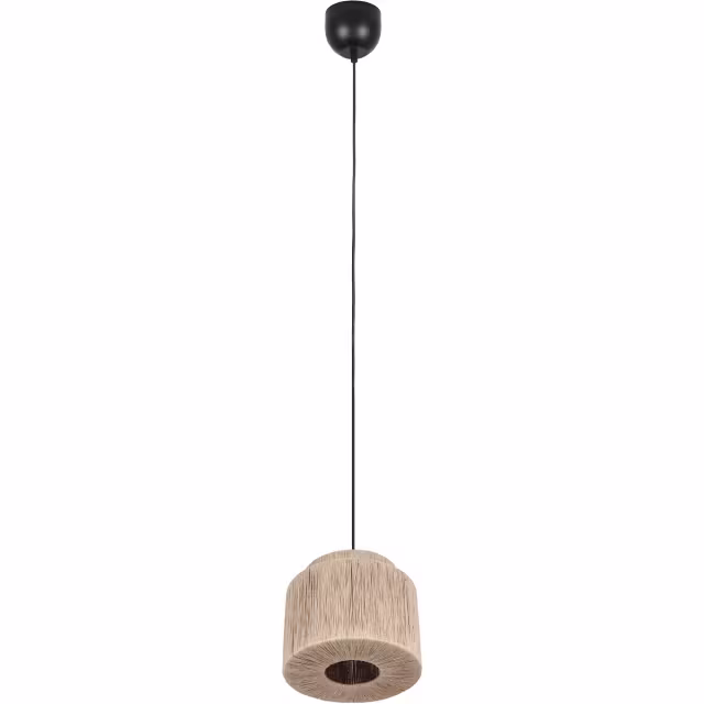 LED Hanglamp Trion Alisa - Rond 31 cm, Bruin Jute Verlichting per ruimte