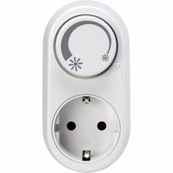 Witte Priso Tuby stekkerdimmer met één knop voor dimbare LED-lampen 3-24 watt 230V Witte Priso Tuby stekkerdimmer met één knop voor dimbare LED-lampen 3-24 watt 230V