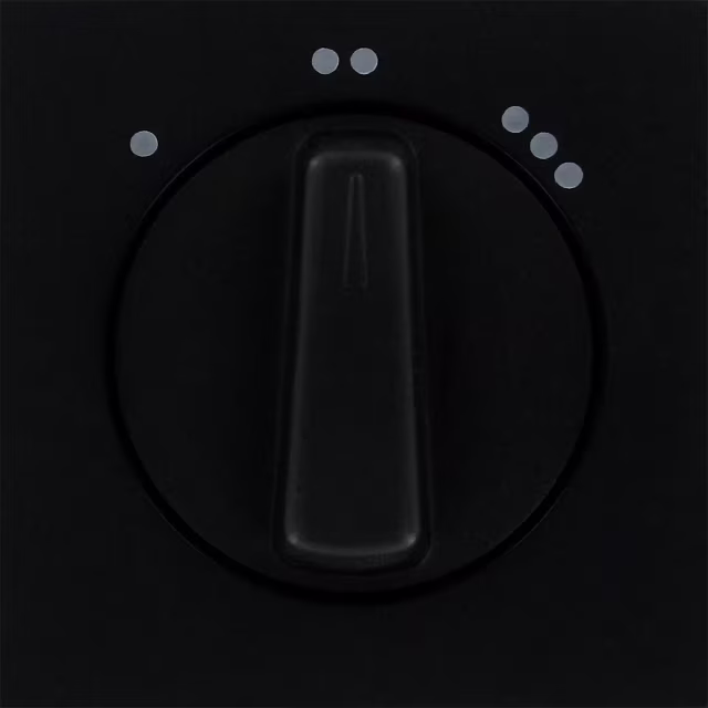 KOPP Athenis HK07 afdekplaat mat zwart 3-standen/ventilator LED toebehoren