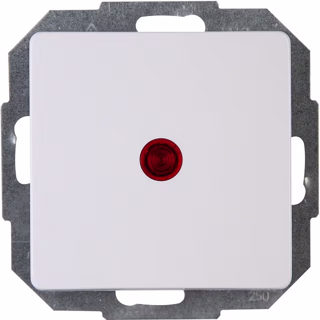 KOPP Paris HK05 1-knops inbouw controleschakelaar wit LED toebehoren