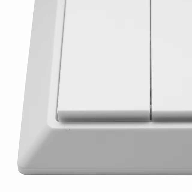 Twee knoppen draadloze zwarte EcoDim Zigbee smart schakelaar compatibel met Friends of Hue en GIRA systeem 55 Twee knoppen draadloze zwarte EcoDim Zigbee smart schakelaar compatibel met Friends of Hue en GIRA systeem 55