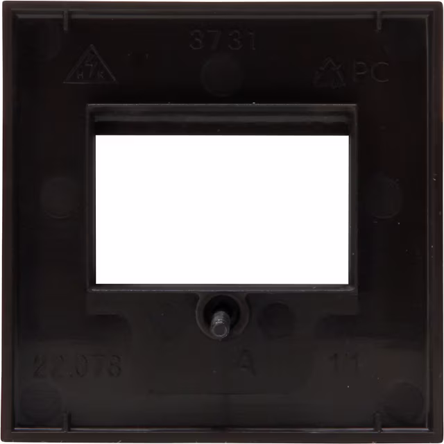 KOPP KOPP Cover plate Matte Black HK07 1–3 TAE/2 USB 70×70×10 mm