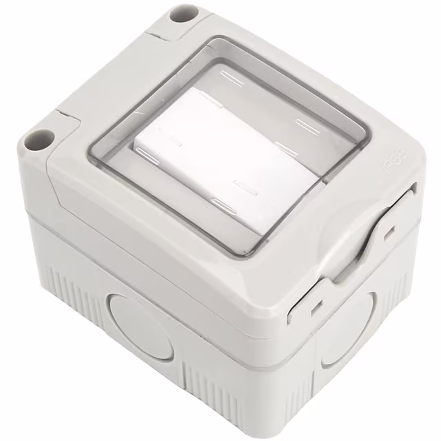 Wisselschakelaar 1-knop LED IP55 mat grijs 230V LED toebehoren Wisselschakelaar 1-knop LED IP55 mat grijs 230V LED toebehoren