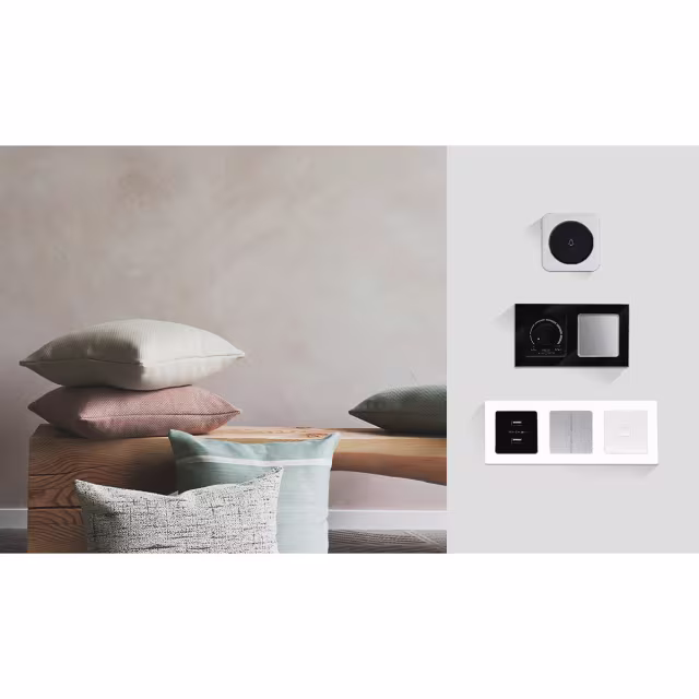 HLW LED Cover frame Aigi Jura 3-way glass white matte - for LED HLW LED Cover frame Aigi Jura 3-way glass white matte - for LED