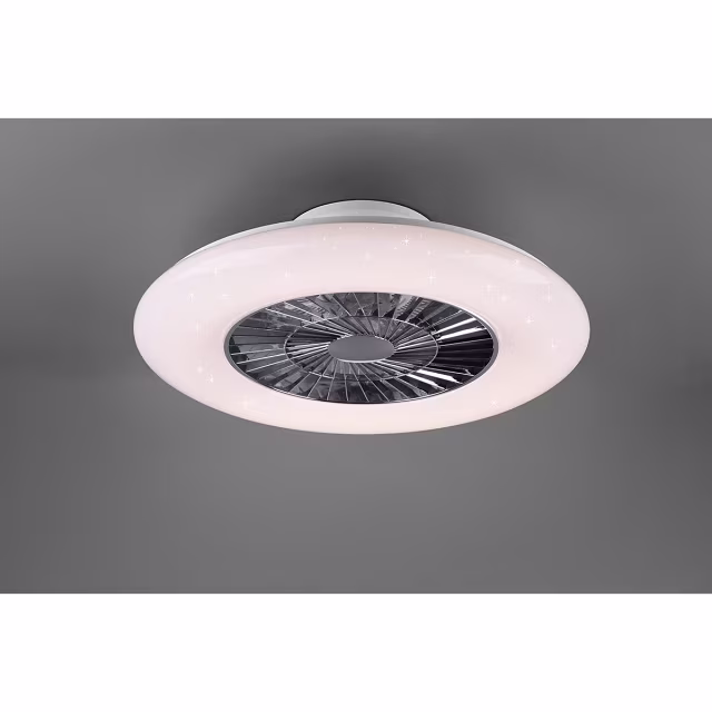 HLW LED LED ceiling fan matte chrome - 40W dimmable, 4000lm HLW LED LED ceiling fan matte chrome - 40W dimmable, 4000lm