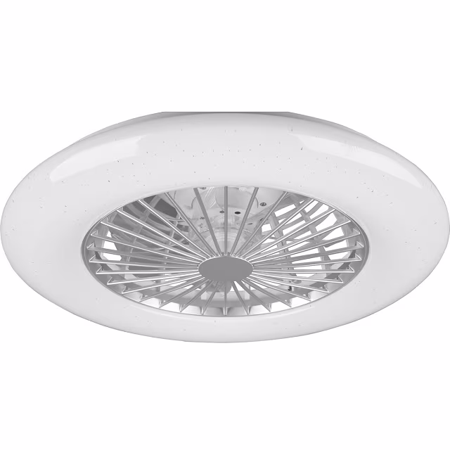 HLW LED Trion Romina LED ceiling lamp with fan, matte titanium RGBW HLW LED Trion Romina LED ceiling lamp with fan, matte titanium RGBW
