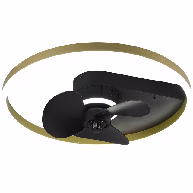 Trion Borkino LED plafondventilator 30W dimbaar mat zwart Verlichting per ruimte Trion Borkino LED plafondventilator 30W dimbaar mat zwart Verlichting per ruimte