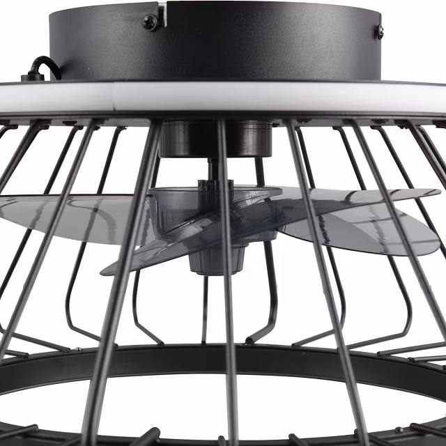 HLW LED Trion Karla 30W dimmable LED ceiling fan black