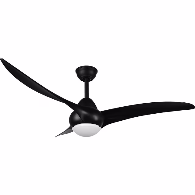 HLW LED Trion Alasin LED ceiling fan Ø115 cm black, dimmable HLW LED Trion Alasin LED ceiling fan Ø115 cm black, dimmable