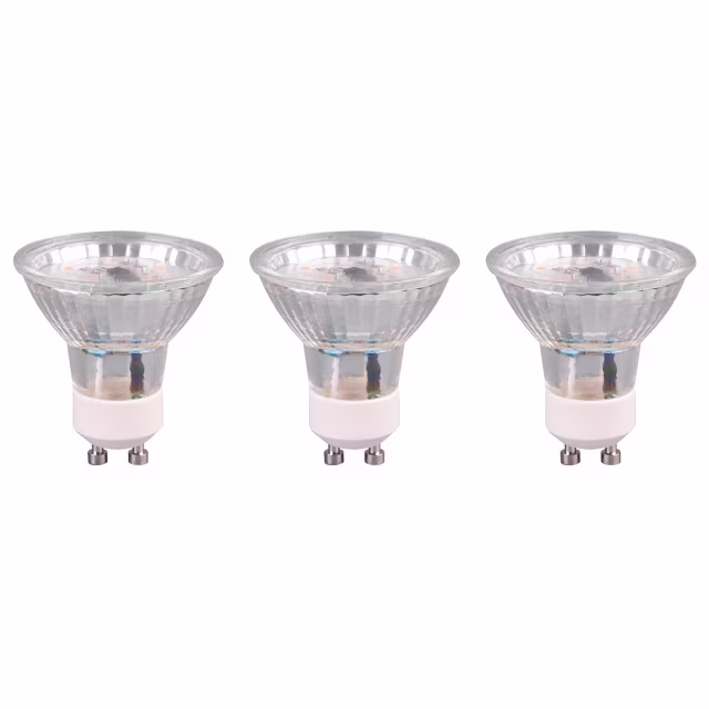 Trion Rova GU10 LED 3W 3000K – Set van 3 (250 lm) Lichtbronnen Trion Rova GU10 LED 3W 3000K – Set van 3 (250 lm) Lichtbronnen