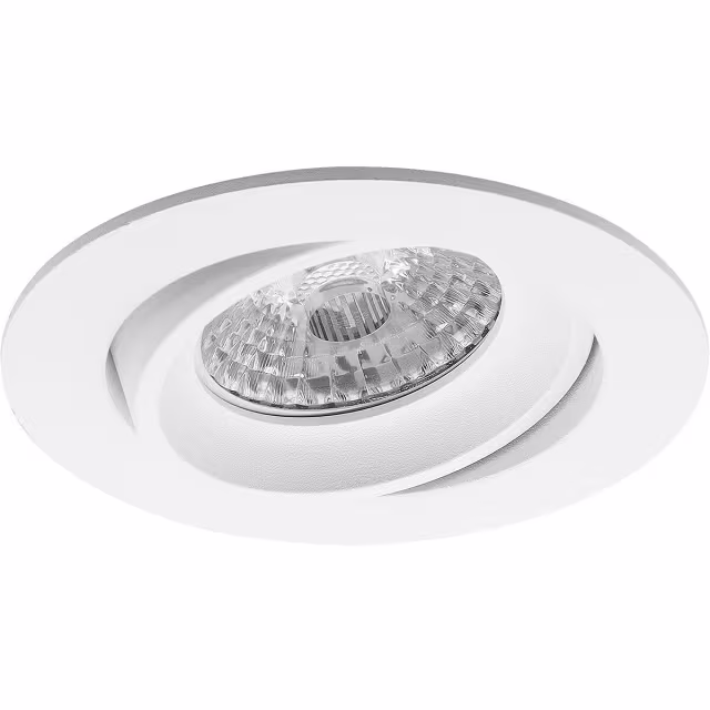 Mat witte kantelbare LED inbouwspot 4W 350 lm 4000K neutraal wit licht set van vier Mat witte kantelbare LED inbouwspot 4W 350 lm 4000K neutraal wit licht set van vier