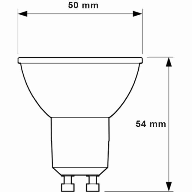 HLW LED Dimmable Square LED Recessed Spotlight - Tiltable Spotlight Matte Black 7W LED Lamp