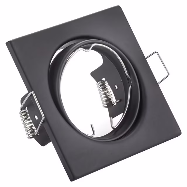 mat zwarte dimbare LED inbouwspot GU10 4,9W met warm wit licht 2200K-2700K mat zwarte dimbare LED inbouwspot GU10 4,9W met warm wit licht 2200K-2700K