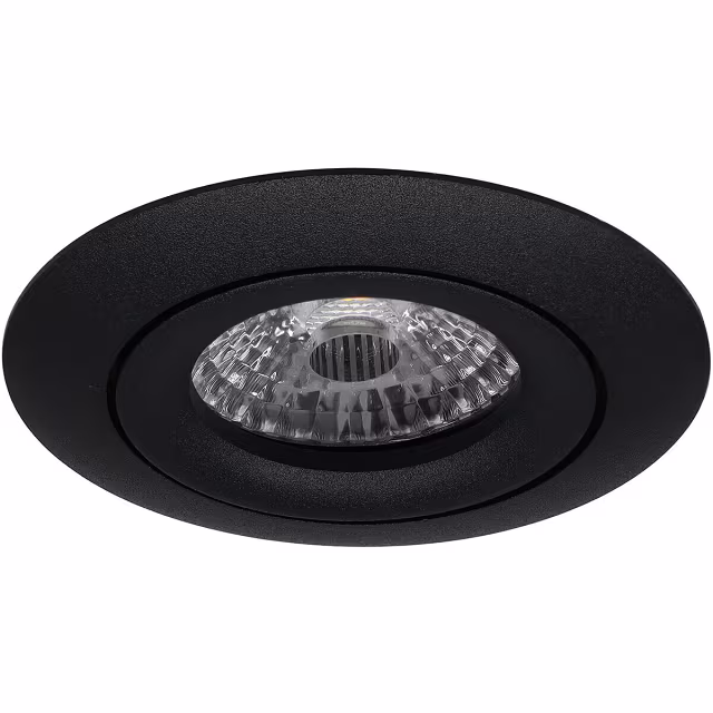 HLW LED LED Spot Set - Tiltable Round Recessed Spotlight Matte Black 3.5W LED Lamp GU10 HLW LED LED Spot Set - Tiltable Round Recessed Spotlight Matte Black 3.5W LED Lamp GU10