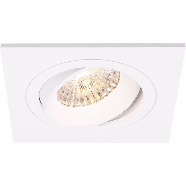HLW LED Pragmi Borny Pro 6W LED Spot - Dimbare Vierkante Inbouwspot Kantelbaar, Mat Wit HLW LED Pragmi Borny Pro 6W LED Spot - Dimbare Vierkante Inbouwspot Kantelbaar, Mat Wit