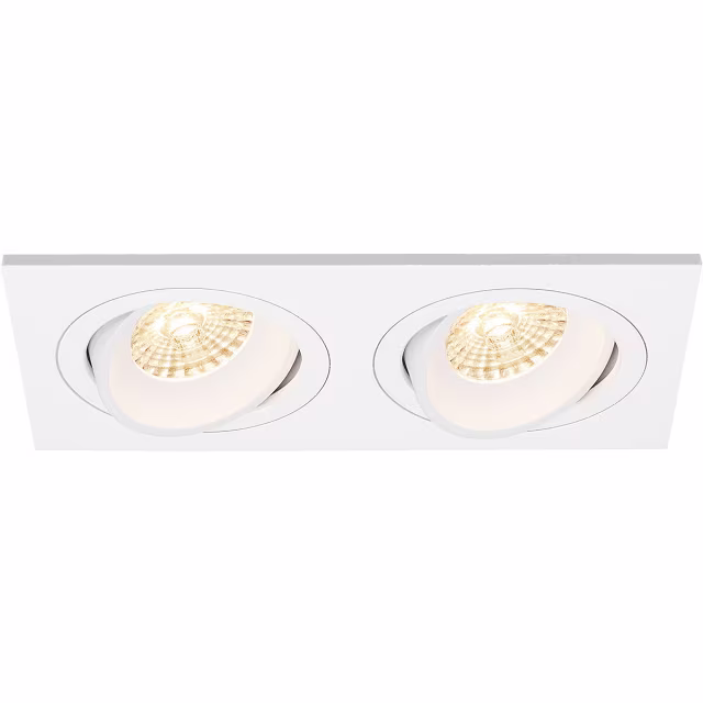 HLW LED LED Spot Set - Kantelbare Witte Inbouwspot 5W LED, GU10 Fitting, Warm Wit HLW LED LED Spot Set - Kantelbare Witte Inbouwspot 5W LED, GU10 Fitting, Warm Wit