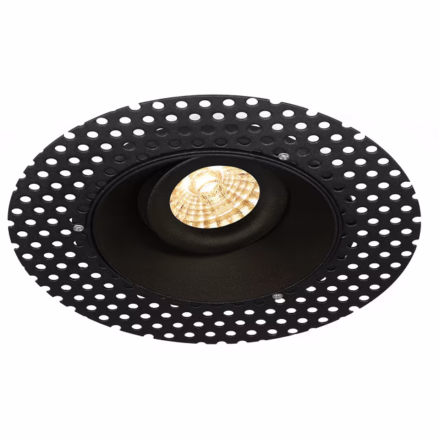 HLW LED 6W LED Spotlight - Tiltable Round Recessed Spotlight - Matte Black & White Spotlight HLW LED 6W LED Spotlight - Tiltable Round Recessed Spotlight - Matte Black & White Spotlight