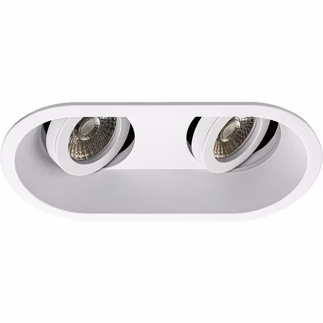 Kantelbare dimbare LED inbouwspot GU10 3.7W warm wit 2200-2700K met 270 lumen Kantelbare dimbare LED inbouwspot GU10 3.7W warm wit 2200-2700K met 270 lumen
