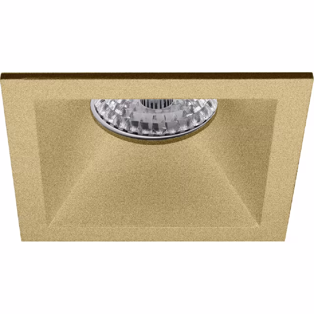 ronde mat gouden LED inbouwspot met GU10 fitting 4,9W 355 lumen warm wit dimbaar 2200-2700K ronde mat gouden LED inbouwspot met GU10 fitting 4,9W 355 lumen warm wit dimbaar 2200-2700K