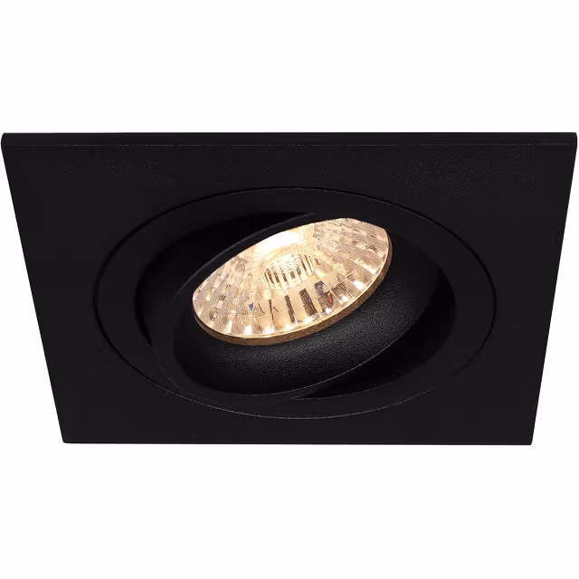 HLW LED 5W LED Spot Set - Kantelbare Vierkante Inbouwspot Mat Zwart of Wit