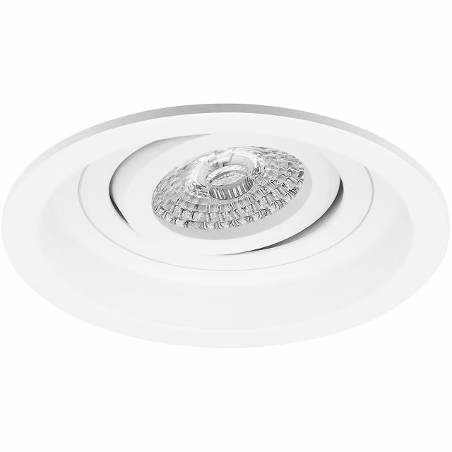 mat witte LED GU10 inbouwspot met kantelbare fitting 3,5W 4000K neutraal wit licht 275 lumen