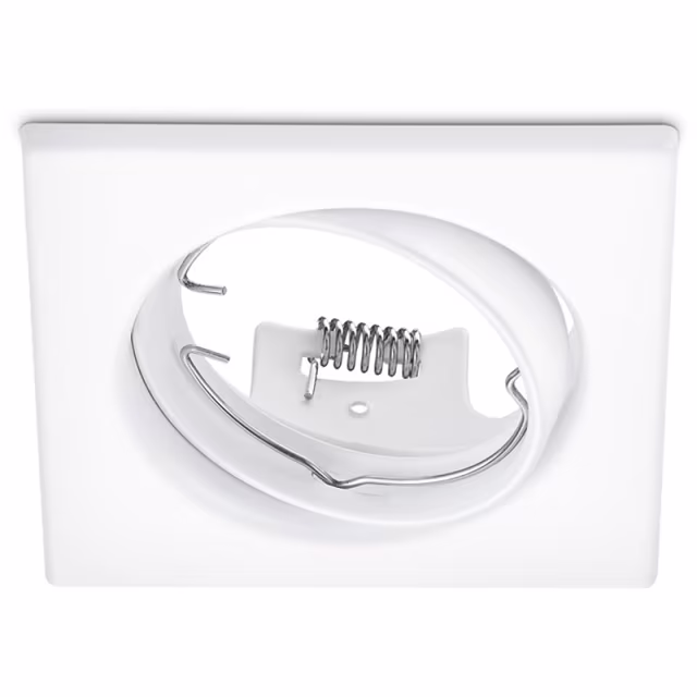HLW LED LED Spot Set 6W - Tiltable Recessed Spotlight Square Matt White - Bright 6400K HLW LED LED Spot Set 6W - Tiltable Recessed Spotlight Square Matt White - Bright 6400K