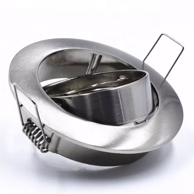 HLW LED Dimbare LED Spot Set 3W - Kantelbare Ronde Inbouwspot Mat Chroom GU10 HLW LED Dimbare LED Spot Set 3W - Kantelbare Ronde Inbouwspot Mat Chroom GU10