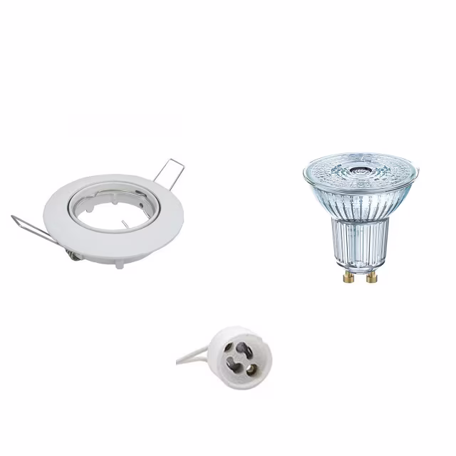 LED Inbouwspot GU10 3,4W 3000K Dimbaar Kantelbaar 230lm Lichtbronnen LED Inbouwspot GU10 3,4W 3000K Dimbaar Kantelbaar 230lm Lichtbronnen