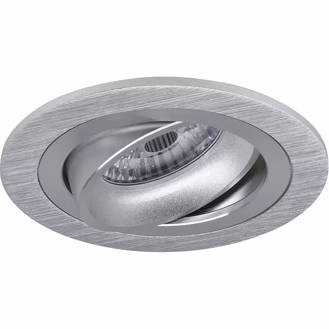 Ronde dimbare GU10 inbouwspot 3,4W warm wit licht 3000K met compacte behuizing Ronde dimbare GU10 inbouwspot 3,4W warm wit licht 3000K met compacte behuizing