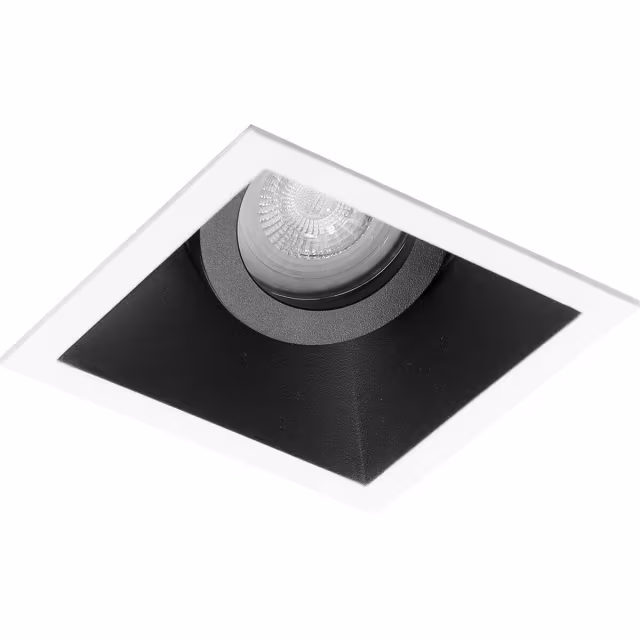 Kantelbare ronde LED inbouwspot met GU10 fitting 4W 320 lumen warm wit licht 3000K