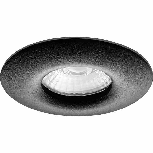 mat zwarte ronde inbouwspot 4W LED 320 lm 6400K waterdicht IP65 met GU10 fitting mat zwarte ronde inbouwspot 4W LED 320 lm 6400K waterdicht IP65 met GU10 fitting