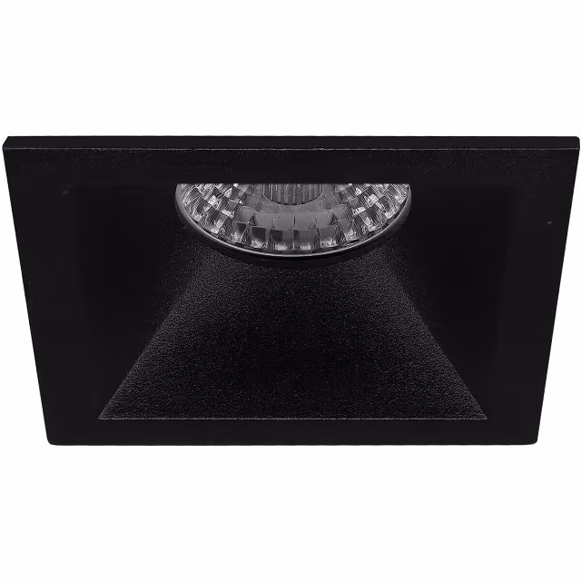 vierkante mat zwarte LED inbouwspot 4W 320 lumen warm wit licht 3000K vierkante mat zwarte LED inbouwspot 4W 320 lumen warm wit licht 3000K