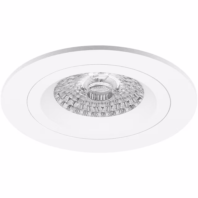 mat witte ronde LED inbouwspot 4W GU10 fitting met koel wit licht 6400K en 320 lumen mat witte ronde LED inbouwspot 4W GU10 fitting met koel wit licht 6400K en 320 lumen