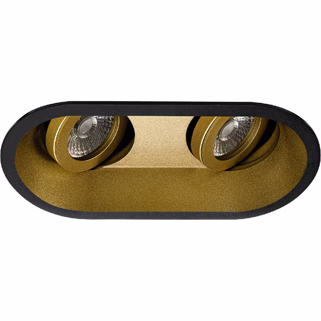 dimbare ronde inbouwspot mat zwart met gouden rand GU10 4.5W 350 lumen neutraal wit licht dimbare ronde inbouwspot mat zwart met gouden rand GU10 4.5W 350 lumen neutraal wit licht