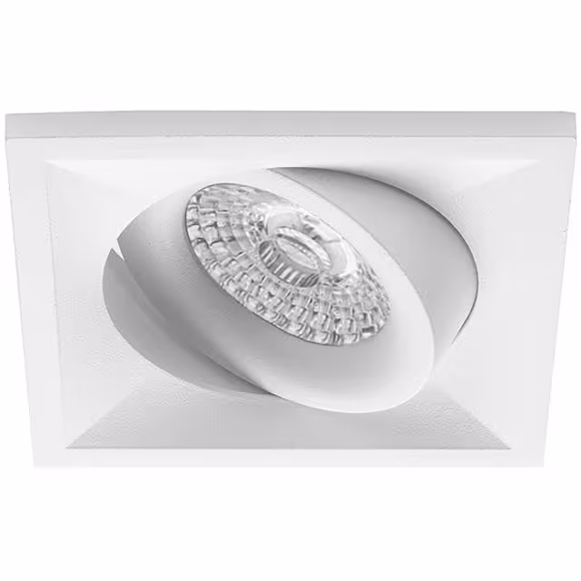 vierkante LED inbouwspot 8W GU10 3000K warm wit licht 630 lumen kantelbaar vierkante LED inbouwspot 8W GU10 3000K warm wit licht 630 lumen kantelbaar