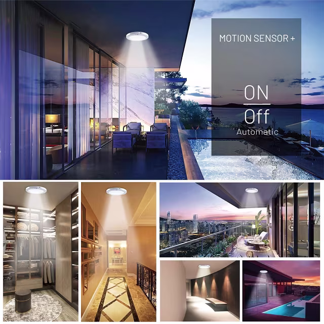 HLW LED LED Plafondlamp met Bewegingssensor + Dag en Nacht Sensor - 18W - Natuurlijk Wit 4000K - 360° Zichthoek - Opbouw/Inbouw - Rond - Mat Zwart HLW LED LED Plafondlamp met Bewegingssensor + Dag en Nacht Sensor - 18W - Natuurlijk Wit 4000K - 360° Zichthoek - Opbouw/Inbouw - Rond - Mat Zwart