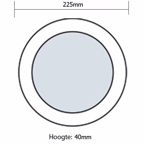 HLW LED LED Downlight - Opbouw Rond 18W - Warm Wit 3000K - Mat Wit Aluminium - Ø225mm HLW LED LED Downlight - Opbouw Rond 18W - Warm Wit 3000K - Mat Wit Aluminium - Ø225mm