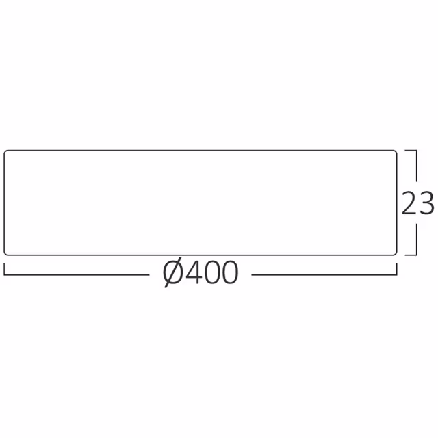 HLW LED LED Ceiling Light - Brinton Jin - 36W 3960lm - 830 Warm White 3000K - Ø400 mm - Surface Mounted - Round - White HLW LED LED Ceiling Light - Brinton Jin - 36W 3960lm - 830 Warm White 3000K - Ø400 mm - Surface Mounted - Round - White