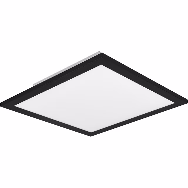 ronde mat zwarte LED-plafondlamp 30 cm met 1600 lumen en warm wit licht 3000K ronde mat zwarte LED-plafondlamp 30 cm met 1600 lumen en warm wit licht 3000K