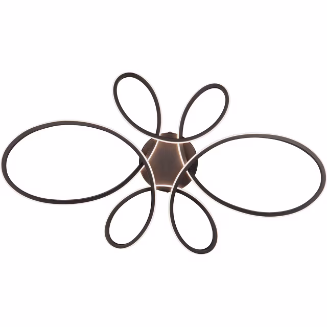 HLW LED LED Plafondlamp - Plafondverlichting - Trion Crowl - 32W - Natuurlijk Wit 4000K - Dimbaar - Mat Zwart - Metaal HLW LED LED Plafondlamp - Plafondverlichting - Trion Crowl - 32W - Natuurlijk Wit 4000K - Dimbaar - Mat Zwart - Metaal