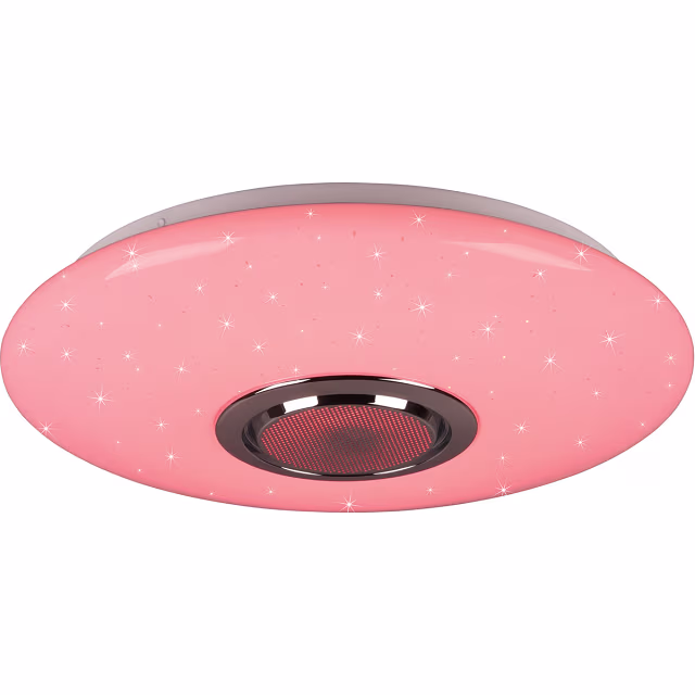 HLW LED LED Plafondlamp - Plafondverlichting - Trion Minan - 15.5W - RGBW - Dimbaar - Aanpasbare Kleur - Afstandsbediening - Bluetooth Speaker - Sterlicht - Rond - Mat Wit - Kunststof HLW LED LED Plafondlamp - Plafondverlichting - Trion Minan - 15.5W - RGBW - Dimbaar - Aanpasbare Kleur - Afstandsbediening - Bluetooth Speaker - Sterlicht - Rond - Mat Wit - Kunststof