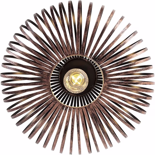 HLW LED LED Plafondlamp - Plafondverlichting - Trion Johy - E27 Fitting - Rond - Industrieel - Mat Koper - Aluminium - 40cm HLW LED LED Plafondlamp - Plafondverlichting - Trion Johy - E27 Fitting - Rond - Industrieel - Mat Koper - Aluminium - 40cm