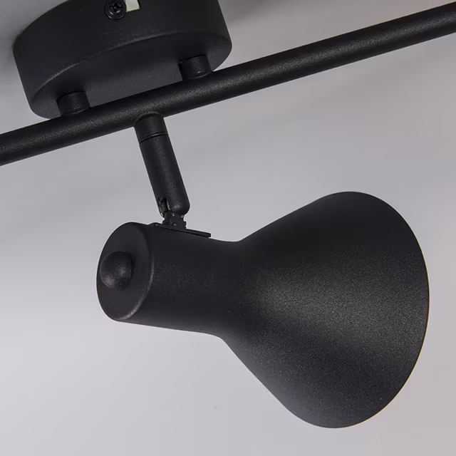 HLW LED LED Plafondspot - Trion Nana - E14 Fitting - 3-lichts - Rond - Mat Zwart/Goud - Aluminium HLW LED LED Plafondspot - Trion Nana - E14 Fitting - 3-lichts - Rond - Mat Zwart/Goud - Aluminium