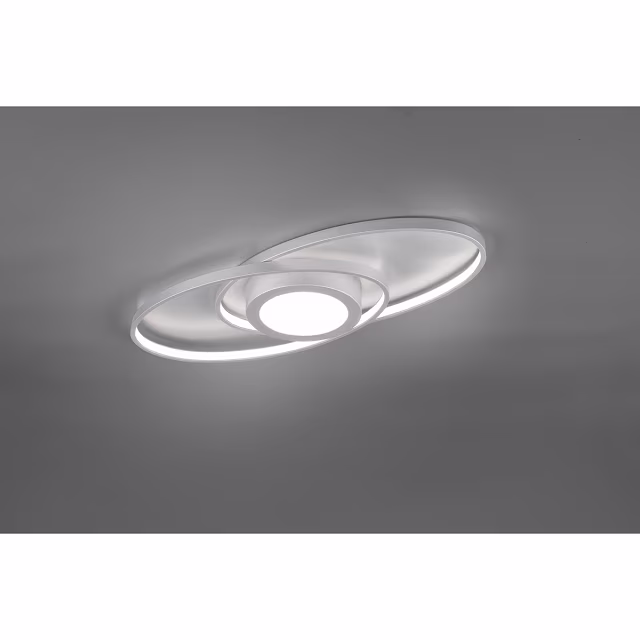 HLW LED LED Plafondlamp - Trion Galon - 27W - Warm Wit 3000K - Dimbaar - Rond - Mat Titaan - Aluminium HLW LED LED Plafondlamp - Trion Galon - 27W - Warm Wit 3000K - Dimbaar - Rond - Mat Titaan - Aluminium