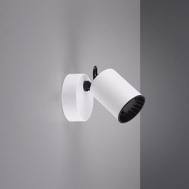 HLW LED LED Wall Spotlight - Trion Pirlo - GU10 Fitting - 1-light - Round - Matte White - Aluminum HLW LED LED Wall Spotlight - Trion Pirlo - GU10 Fitting - 1-light - Round - Matte White - Aluminum