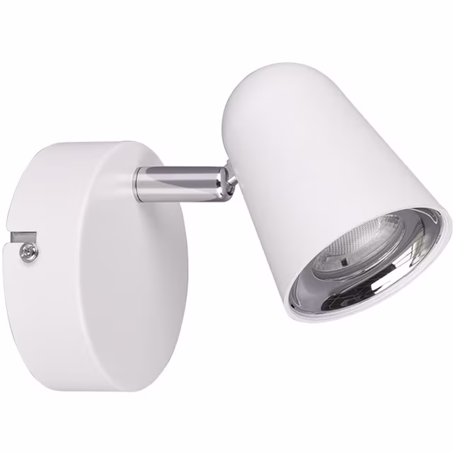 compacte LED wandspot in wit met 3W vermogen en warm wit licht van 400 lumen compacte LED wandspot in wit met 3W vermogen en warm wit licht van 400 lumen